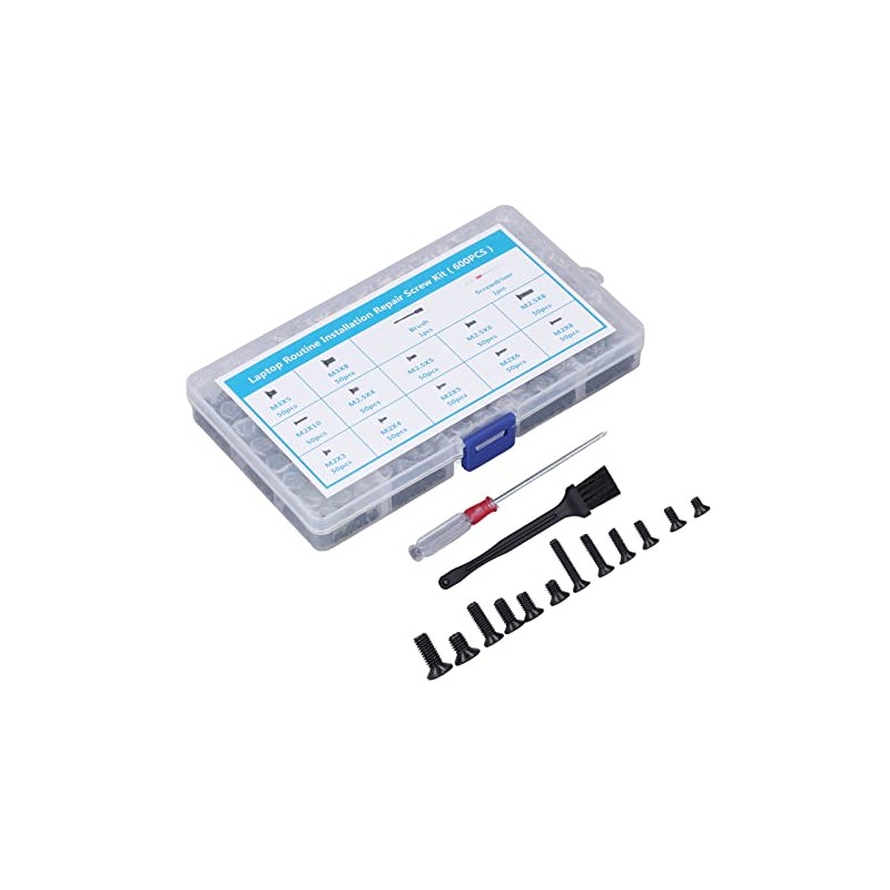 Juego de 502 Tornillos para Computadora, Separadores de Placa Base,
