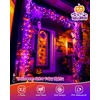 JMEXSUSS 2 Pack Solar Fairy Lights Color Changing, White and