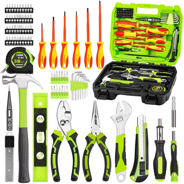 THINKWORK Tool Set - Household Hand Tool Kit with 1000V