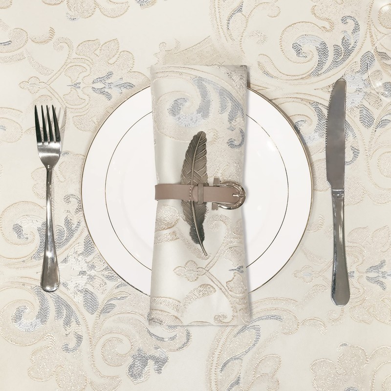TOPLUXE Cloth Napkins Set of 4, Napkins Reusable 45x45cm, Dining