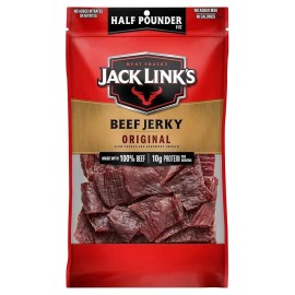 Jack Link'S Beef Jerky, Original, 1/2 Pounder Bag - Flavorful Football Game Day