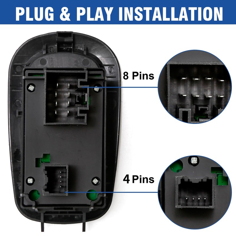 Hoypeyfiy GK2T-14A132-CA Double Window Control Switch, Replacement for Ford Transit