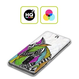 Head Case Designs Neon Feather Gel Case Cover for Vivo X50e 5G