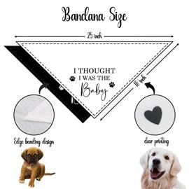 2 Pack Dog Bandana Pregnancy Announcement Our Humans are Getting us a Baby Dog Bandana Baby Announcement Gender Reveal Bandana for Pets Scarf for Small Medium Dogs Cats