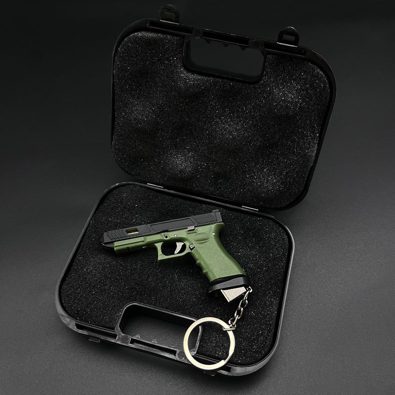 TIZWIS Mini Gun Keychain, Unique Style Keychain,Creative Keychains Gift