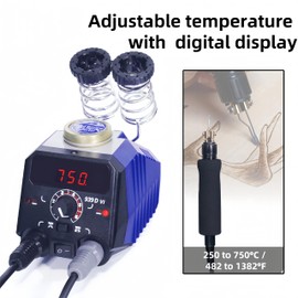 Dual-Pen Wood Burning Kit, 30W Pyrography Wood Burner Kit, Wood Burning Tool Set with 2 Engraving Pens and 20Pcs Wire Tips for Wood Leather, Digital Display Adjustable Temperature