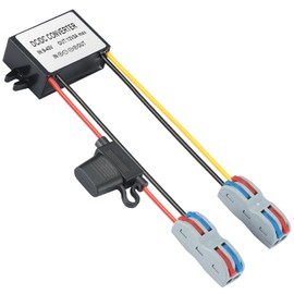 MZHOU DC 9-40V to 12V Step Down Converter,12V/24V/36V Buck Voltage Regulator to 12V 3A 36W max DC Transformer,IP67 Waterproof Power Supply Converter,Supply Unit Module for Trucks, Surveillance Systems