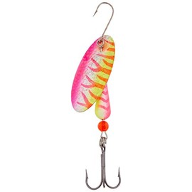 Panther Martin Salmon & Steelhead Hammered Spinning Lure, 1/2 oz, UV Yellow/Pink