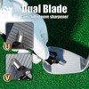 Professional Golf Club Groove Sharpener, Dual Blade SKD11, High Hardness