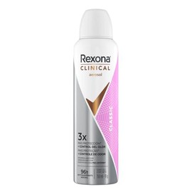 Rexona Clinical Classic Desodorante Antitranspirante para Mujer en Aerosol 3 Veces Más Protección 91 g