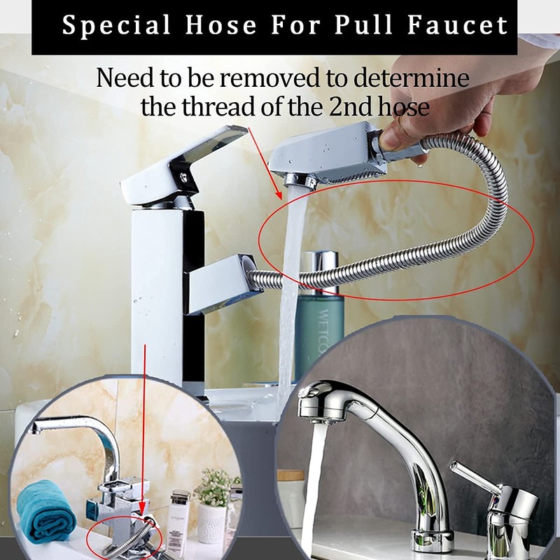 Gnimauhz Kitchen 59-Inch or 150CM Pull Down Sink Faucet Replacement