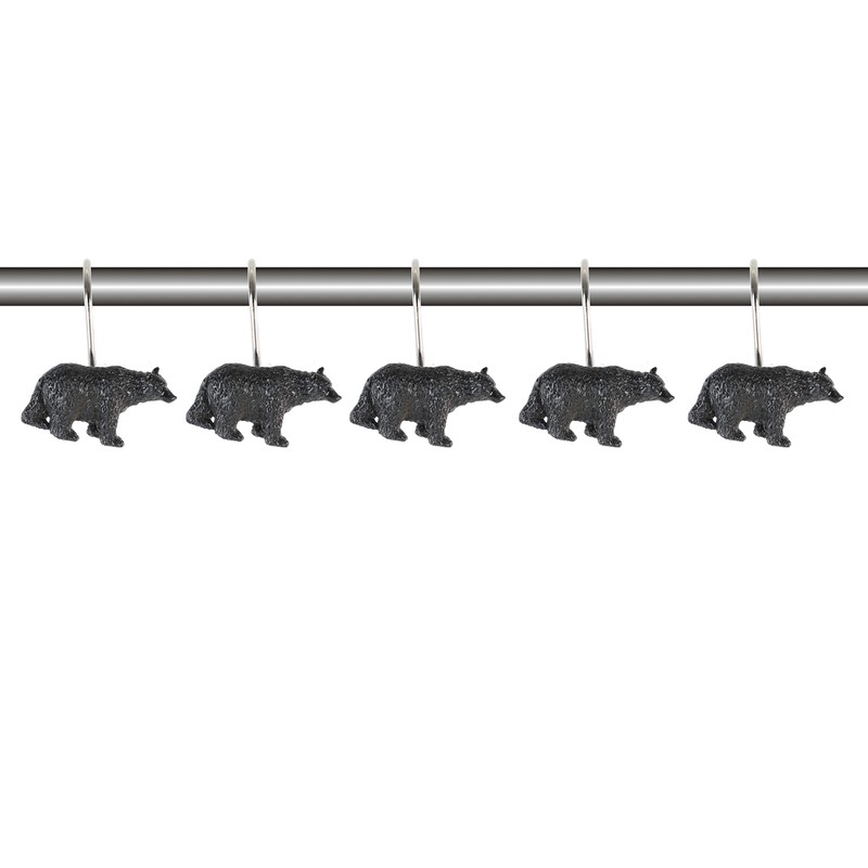 Interior Trends 12 Piece Set of Decorative Shower Curtain Hooks