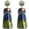 Ritadeshop Hand Painted Salt and Pepper Shaker Set with S