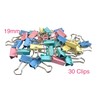 19mm Small Assorted Colour Foldback Clips Paper Binder Clamps Clips
