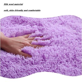 Soft Microfiber Bathroom Rugs Sets 3 Piece, Bath Rug + Contour Mat + Toilet Seat Cover, Non-Slip Bathroom Rugs with PVC Point Flannel Backing, Water Absorbent Solid Light grey