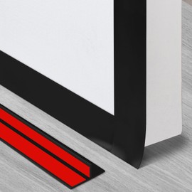 T-Shaped Silicone Seal Strip for Door & Windows Gaps, Weather Stripping Draft Stopper for Side Entry - 20Ft Black