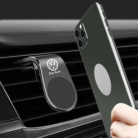 폭스바겐 보라 골프 MK6 비틀 CC R32 샤란 제타 투아렉 파사트 폴로 티구안 용 금속 휴대용 자동차 마그네 Volkswagen Bora Golf MK6 Beetle CC R32 Sharan Jetta Touareg Passat Polo Tiguan Metal Portable Car Magnet [01 Black]