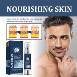 Crema hidratante Facial 6 en 1 para hombres, crema Facial revitalizante hidratante para el cuidado de la piel, crema Facial de con colágeno, antienvejecimiento y arrugas (2 PCS)