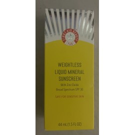 First Aid Beauty Weightless Liquid Mineral Sunscreen SPF 30-1.5 oz NEW 12/25