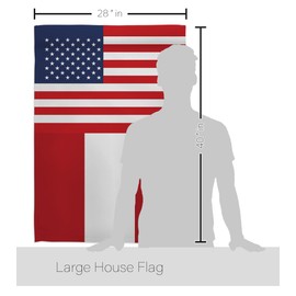 Americana Home & Garden Peru US Friendship House Flag Regional Nation International World Country Particular Area Decoration Banner Small Garden Yard Gift Double-Sided, Made in USA