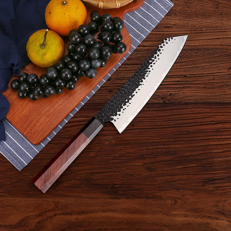 WILDMOK 9 Inch Kiritsuke Chef Knife 3 Layers 9Cr18MoV Clad