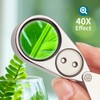 JARLINK 40X Jewelers Loupe Magnifier with Metal Construction, LED/UV Illuminated
