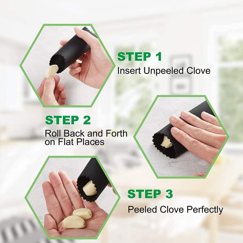 Stainless Steel Garlic Press Garlic Crusher Curved Shaped Presser and