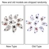 9PCS PU Leather Embroidery Waterproof Golf Putter Head Cover Iron