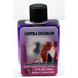 MW 12 Pieces BRYBRADAN Against Enemies Spiritual Oil Contra ENEMIGOS ACEITE ESPIRITUAL -1/2 FL OZ 14.7ML
