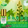 MAYPJHEH Organic Castor Oil,100% Pure Cold Pressed Castor Oils for