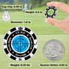 Lousrnman Green Reader, 3 Pcs Golf Ball Marker for Putting