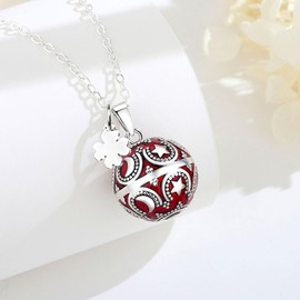 CELESTIA Pregnancy Angel Caller Necklace Celestial Pendant with Harmony Chime Ball Lucky Jewellery for Pregnant Women, Mum to Be Gifts