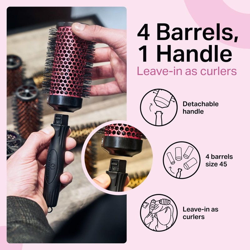 Olivia Garden Multibrush Curlers Kit - Size 45-4 Barrels of