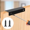 Pack of 8 Finger Edge Pull Handle Black Finger Pull