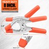 HORUSDY 4-Piece 8" inch Spring Clamp, Heavy Duty Spring Metal