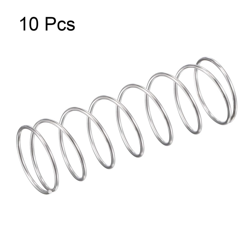 sourcing map Compression Spring, 304 Stainless Steel Compression Springs, Silver