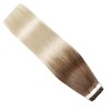 SURNEL Tape in Extensions Human Hair Ombre 8 Ash Brown