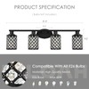 Niloah 4 Light Black Bathroom Light Fixtures, Modern Farmhouse Vanity
