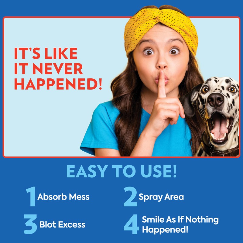 OUT! PetCare Pet Odor & Stain Remover Spray, Carpet &