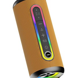 TIMU Wireless Portable Speaker, IPX7 Waterproof Bluetooth Speaker, 25W Loud Stereo Sound, 30H Playtime, 3 Colorful RGB Lights, 3 EQ Mode, TWS Pairing, Bluetooth 5.3 for Outdoor/Home/Party, Gift Ideas