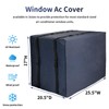 Qualward Window Air Conditioner Cover for Outside Unit, AC Covers