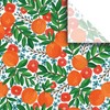 Jillson Roberts 20" x 30" Printed Floral Gift Tissue, Mandarin