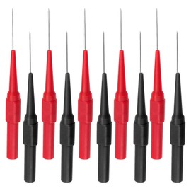 10Pcs 0.7mm Test Probe Pins - Wire Piercing Probe Insulation Back Probes - Plug Cable Test Probes - Non Destructive Stainless Steel Pins - suitable for Power Probe and Multimeter Probes