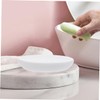 NOLITOY 2pcs Self Draining Ceramic Soap Dish Slip Bar Soap