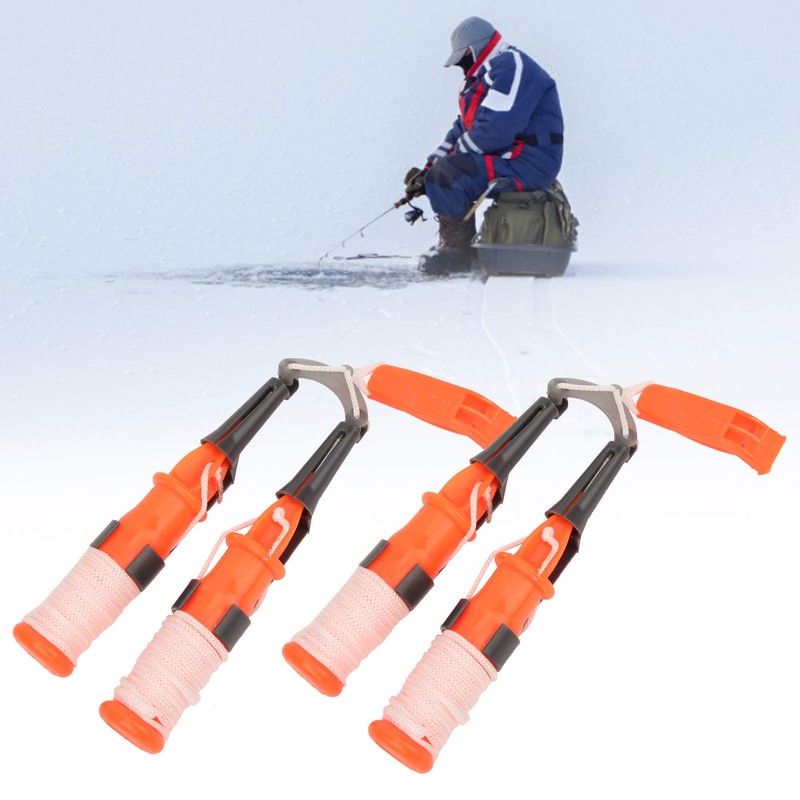 Fishing Safety Picks, 2pcs Portable Fishing Ice Safety Picks Dual