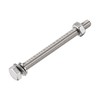 sourcing map M6 x 75mm Hex Head Screws Bolts, Nuts,