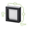 Nicola Spring Picture Box Frame - Black - 4x4" (10x10cm)
