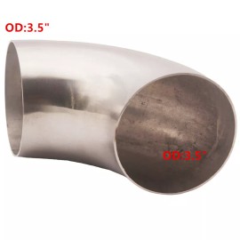 Unbranded 3.5” Ultra Tight Radius Mandrel Bend 90 Degree Stainless Steel 0.84D pipe USA