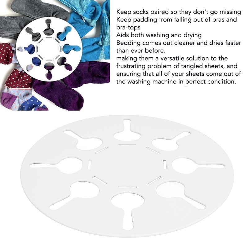 2pcs Bed Sheet Detangler Reduces Laundry Tangles Works in Washer