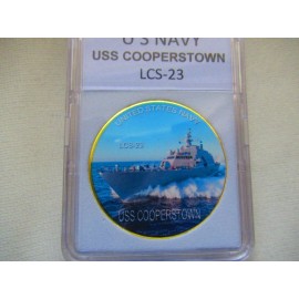 US NAVY - USS COOPERSTOWN LCS-23 Challenge Coin